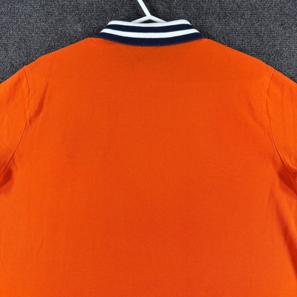 Polo Ralph Lauren Polo Shirt Mens M Medium Orange Crest Custom Slim Fit Pique - Picture 11 of 15